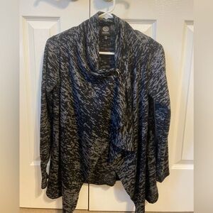 Bobeau Super Soft Button Wrap Cardigan  XS